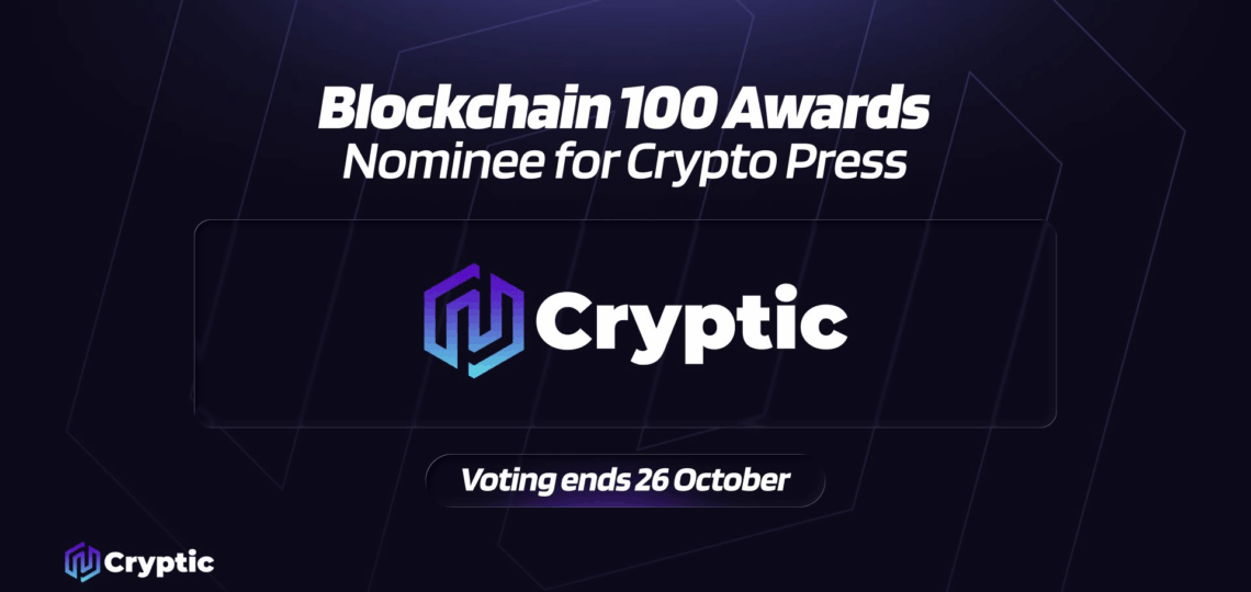 Crypto Press Binance Blockchain 100 Awards Binance Blockchain Week Web3 media recognition Crypto industry awards Cryptic Web3